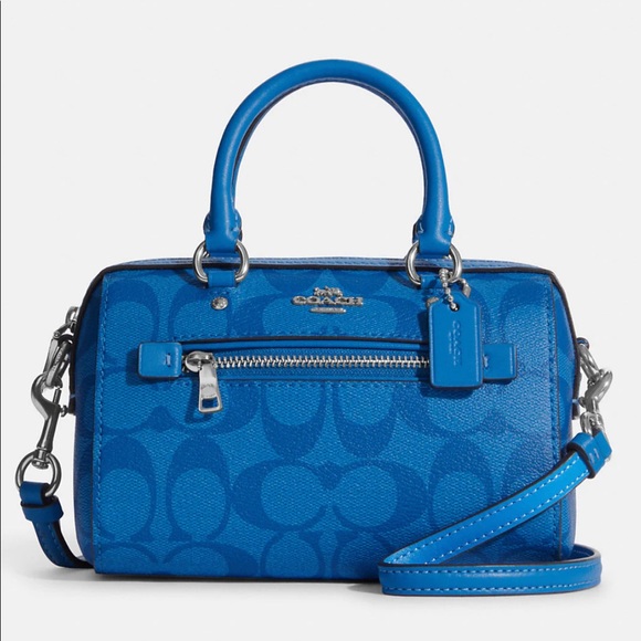 Coach blue mini purse Clearance